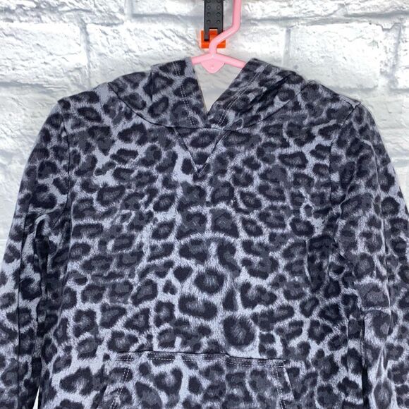 Splendid cheetah print girls hoodie w/front pocket sz 6X - Picture 5 of 7